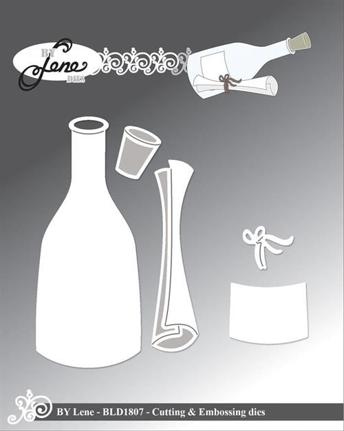 By Lene dies Message in a bottle Flaske 3,7x8,8cm